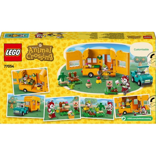 LEGO Animal Crossing Caravana de Gandulio y Tienda de Jardinería 77054, 263 piezas, +7 años.