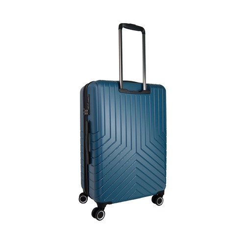Maleta mediana tipo trolley  8 ruedas light  67cm azul. AIRPORT
