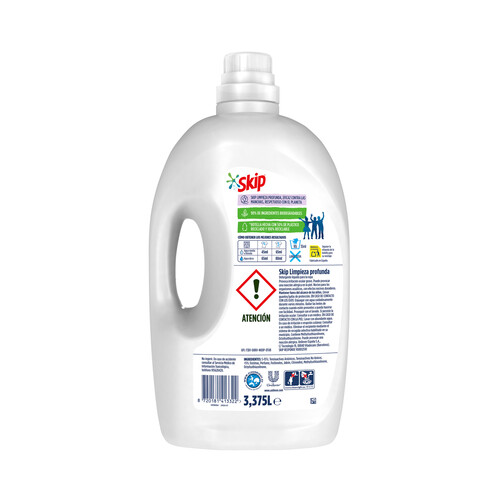 SKIP Detergente líquido para una limpieza profunda 75 lavados.