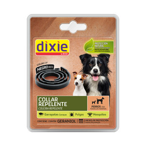 DIXIE Collar antiparasitario insecticida con aceite de lavanda para perros DIXIE 56 gr,