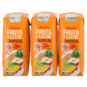 PRODUCTO ALCAMPO Zumo de frutas tropical 3 uds. 330 ml.