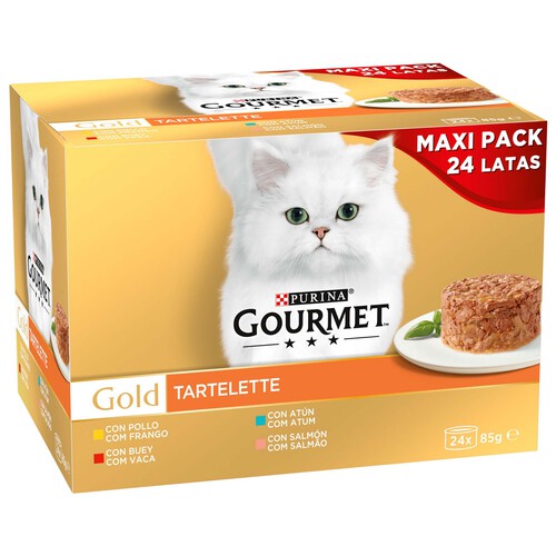 PURINA GOURMET Alimento para gatos húmedo PURINA GOURMET 24 uds. x 85 g.