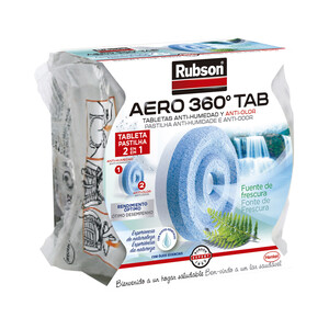 Imagen de Recambio universal en tableta para deshumidificador, aroma frutal, RUBSON Aero 360°, 450grs.