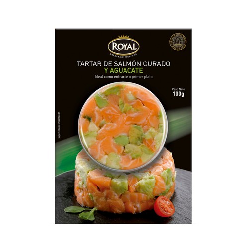 ROYAL Tartar salmón ahumado con aguacate 100 gr.