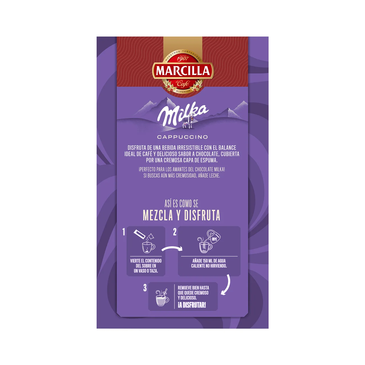 Café soluble mix cappuccino Dubai 126 g.