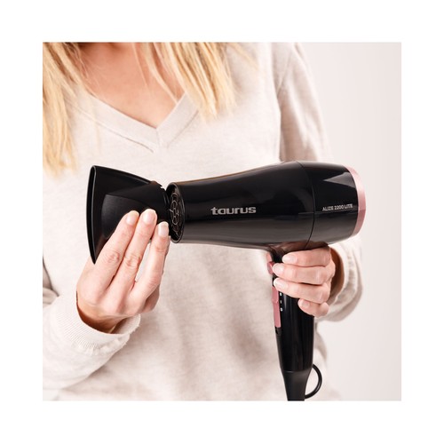 Secador de pelo TAURUS Alize 2200 Lite, 2200W, 2 velocidades, motor DC
