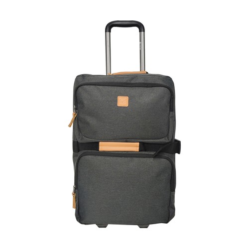 Trolley con doble compartimento gris 50cm, Globe Trotters AIRPORT ALCAMPO.