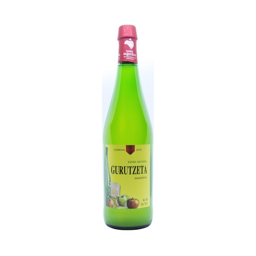 GURUTZETA Sidra natural con D.O. Euskal Sagardoa botella 75 cl.