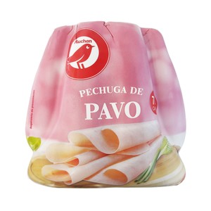 AUCHAN Pechuga de pavo Producto Alcampo - Loncha fina 1 mm