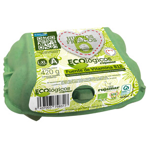 precios Rujamar Huevos De Producción Ecológica De Categoria A Y Clase L-Xl 6 Uds. en Alcampo