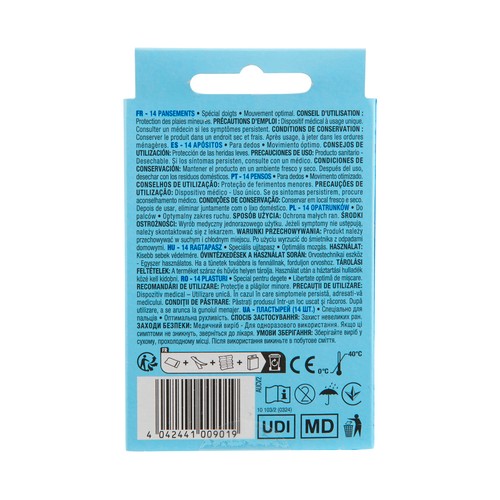 PRODUCTO ALCAMPO Apósitos para dedos de la mano, de 2 formas y tamaños diferentes 14 uds.