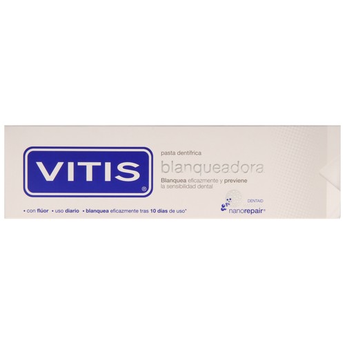 Dentífirco blanqueante con fluor que previene la sensibilidad dental VITIS 100 ml.