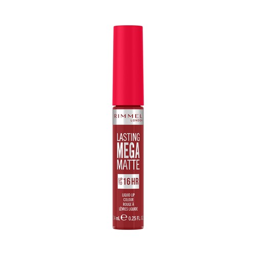 RIMMEL Lasting mega matte tono 930 Pintalabios líquido de larga duración (16 horas) con acabado mate.