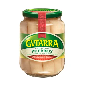 GVTARRA Puerros enteros extra frasco de 400 g.