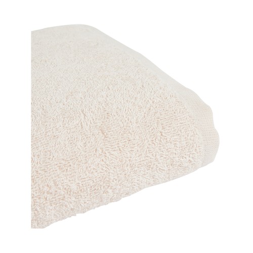 Toalla lisa de ducha beige, 300g/m² de densidad, 70x130 cm. ESSENTIAL.