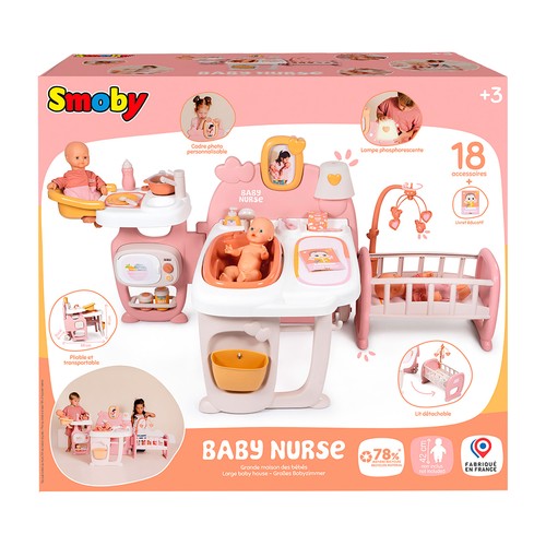 La Casa de los Bebés Baby Nurse – Centro de Juego Plegable +3 Años SMOBY