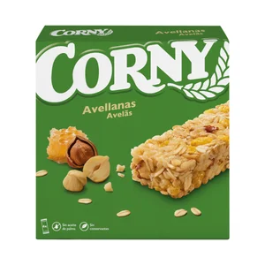 CORNY Barritas de cereales con avellanas 6 uds.x 25 g.