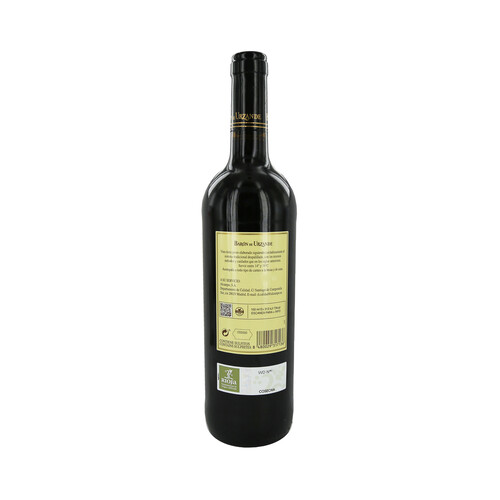 BARON DE URZANDE  Vino tinto con D.O. Ca. Rioja botella de 75 cl.