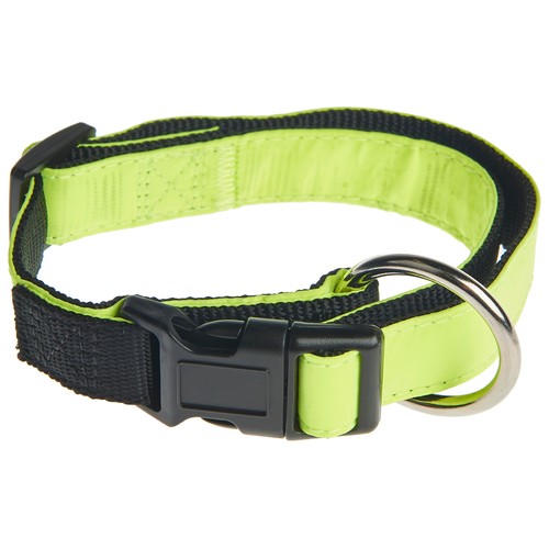 PRODUCTO ALCAMPO Collar de perro (2 cm.) reflectante, para perros S/M 36 - 44 cm.