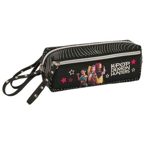 Estuche portatodo triple pequeño con goma elástica 22 cm Energy. K-POP
