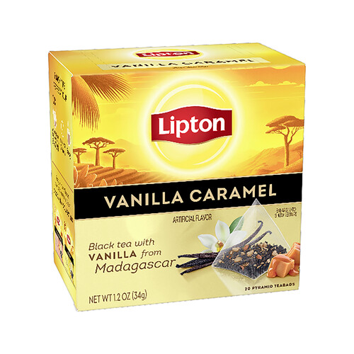 Té de vainilla y caramelo LIPTON 20 uds. de 1,7 gr,