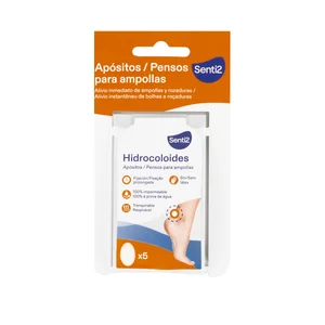 Apósitos impermeables y transpirables sin latex, para el alivio inmediato de ampollas y rozaduras SENTI2 5 uds.