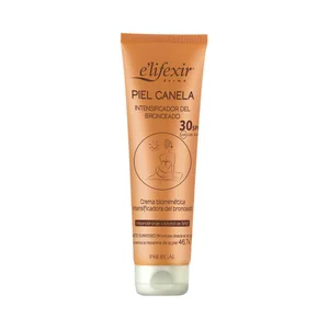 E"LIFEXIR Crema biométrica intensificadora del bronceado con FPS 30 (alto) E´LIFEXIR Piel canela 150 ml.