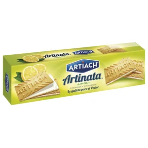 ARTIACH Artinata Galletas de barquillo rellena con limón 210 g.