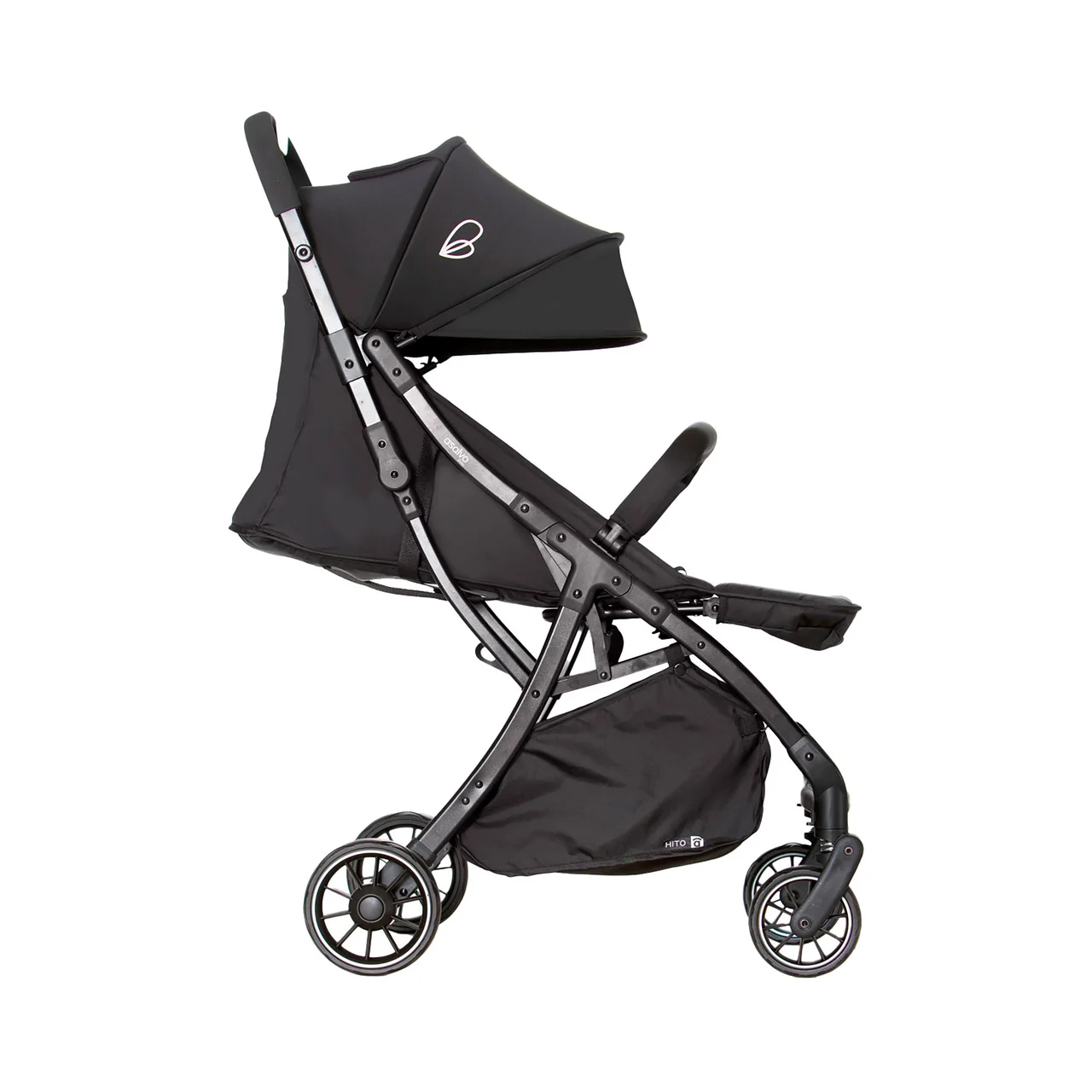 Silla De Paseo compacta Hito, color negro.