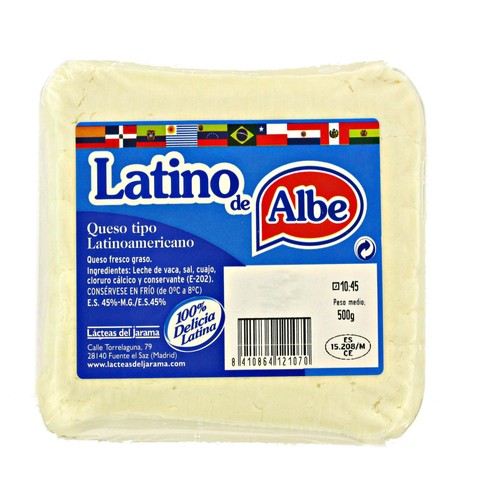 LATINO Queso fresco LATINO de ALBE 500 g.