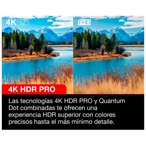 Televisión 139,7 cm (55") LED TCL 55P635 4K, HDR10, SMART TV, WIFI, BLUETOOTH, TDT T2, USB reproductor, 3HDMI, 60HZ.