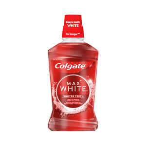 Imagen de COLGATE Max white Enjuague bucal diario sin alcohol, con acción blanqueante y con CPC 500 ml.