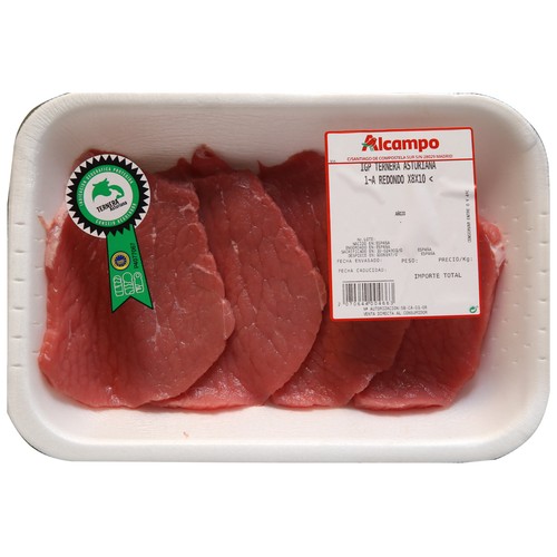 Redondo de 1ª A cortado en filetes de añojo IGP Ternera Asturiana