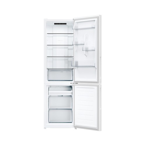 Frigorífico combi 182,5cm CANDY CNCQ2T518EW, NO FROST, clasificación energética: E, H: 182,5cm, A: 54,5cm, F: 60,2cm, capacidad total: 279L.