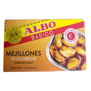 ALBO Mejillones en escabeche - Lata 69g.