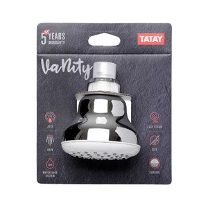 Imagen de Piña de ducha cromado, diámetro 8,5cm, TATAY Vanity.