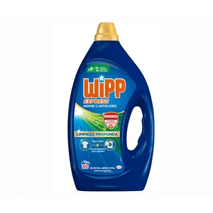 WIPP EXPRESS Detergente líquido express gel anti-olores 60 dosis.
