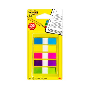 Imagen de Banderitas Adhesivas POST-IT 100 Uds. Colores surtidos