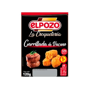 EL POZO La Croquetería Croquetas de carrillada de vacuno 120 g.