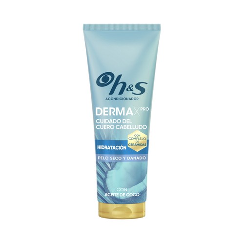 H&S Derma xpro Acondicionador hidratante para cabello y cuero cabelludo seco y dañado 220 ml.