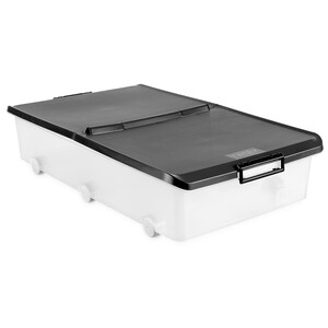 Imagen de Caja de ordenación con tapa en color negro, 63 litros de capacidad, TATAY.