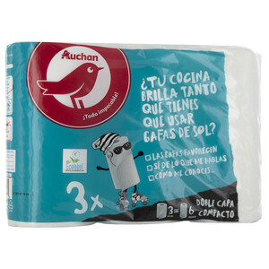 PRODUCTO ALCAMPO Papel de cocina compacto PRODUCTO ALCAMPO 3 uds.