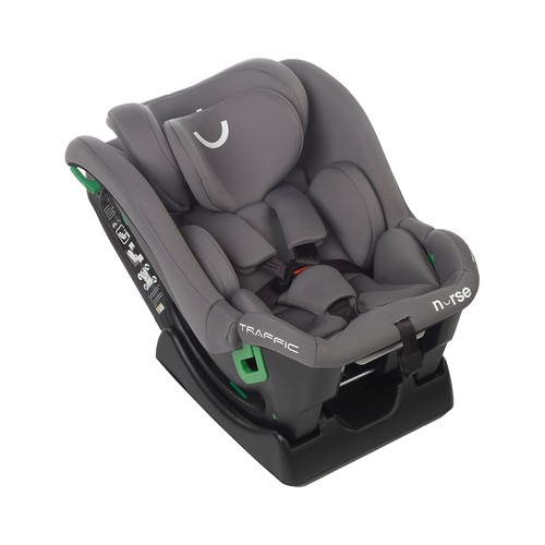 Silla de auto JANE Traffic, i-Size (40-150cm), color gris.