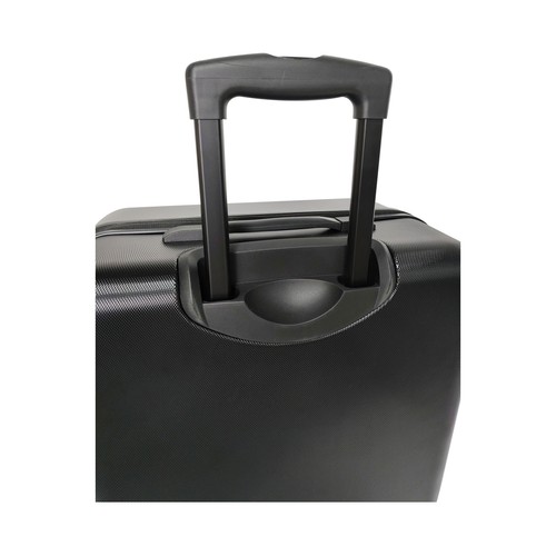 Maleta mediana tipo trolley  rígido 4 ruedas 65cm negro. PULGAR