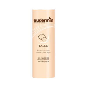 EUDERMIN Bote de polvos de talco absorvedores de humedad  200 g.