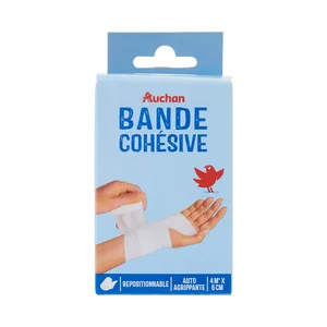 PRODUCTO ALCAMPO Venda autoadherente y reposicionable de 6 cm x 4 m.