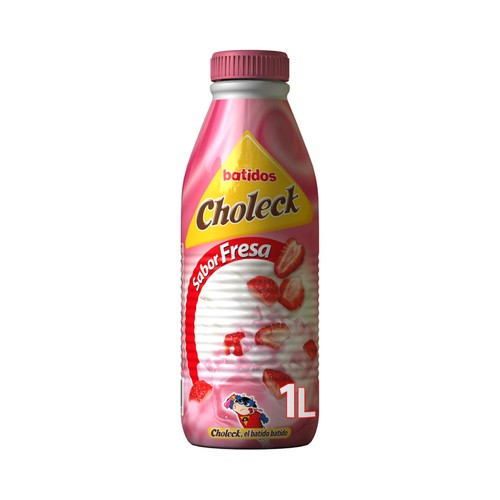 CHOLECK Batido con sabor a fresa CHOLECK 1 l.