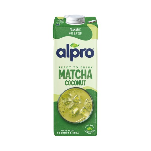 ALPRO Bebida vegetal de coco, soja y té Matcha 1 l.