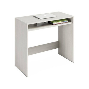 Mesa de escritorio 79 x 78 x 43 cm, color blanco alpes, Oak HABITDESIGN.