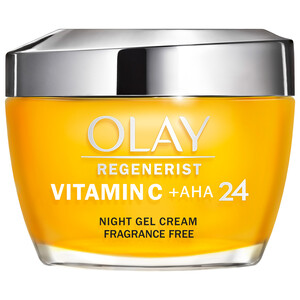 OLAY Regenerist Crema facial de noche, sin perfumes y con acción antimanchas 50 ml.